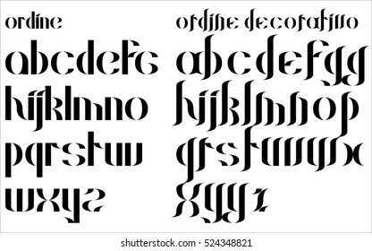 modern font 