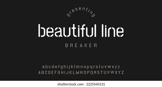 Modern Font Alphabet. Abstract Fashion font alphabet. Minimal modern urban fonts for logo, brand etc. Typography typeface uppercase lowercase. vector illustration