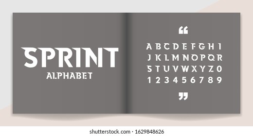 Modern font and alphabet set. Lettering Design for magazine, poster, logo or advertising media. Typography fonts uppercase and number. Vector illustration.