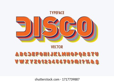 letra y alfabeto modernos, efecto de sombra, vector de nombre estilizado colorido disco