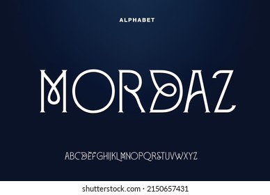 modern font alphabet. stylish fonts style. Typography custom logotype fonts