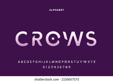 modern font alphabet. stylish fonts style. Typography custom logotype fonts