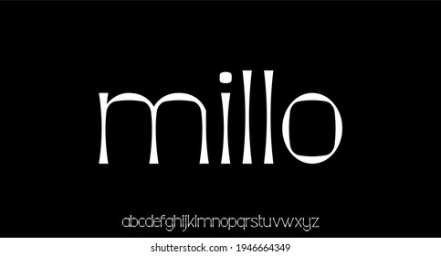 modern font alphabet vector set