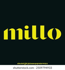 conjunto de vetores de alfabeto de fonte moderna