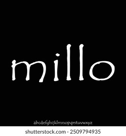 conjunto de vetores de alfabeto de fonte moderna