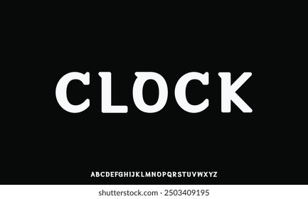 Modern font design, alphabet letters and numbers vector illustration
