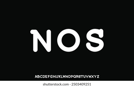 Modern font design, alphabet letters and numbers vector illustration