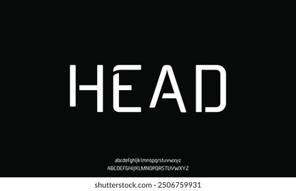 Modern font design, alphabet letters and numbers vector illustration