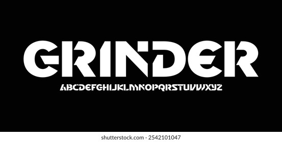 Modern font design, alphabet letters and numbers vector illustration
