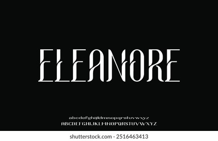 Modern font design, trendy alphabet letters and numbers vector illustration