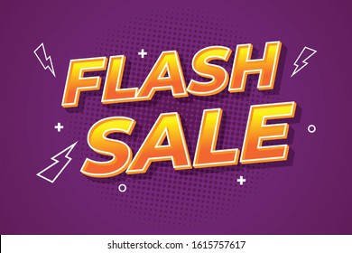 Modern Font Effect For Flash Sale Premium Vector