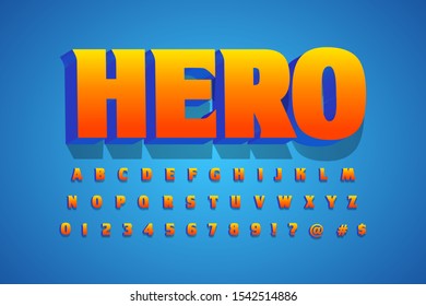 modern font effect, stylish display font style, youth typography