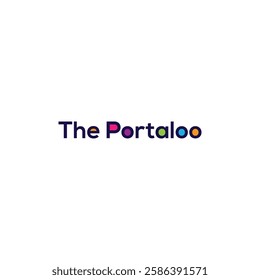 Modern font typography colorful vector illustration Logo.