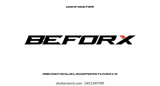 Modern Font. Uppercase Typography urban style alphabet condensed fonts for fashion, sport, technology, digital, movie, logo design, vector illustration