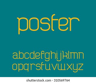 Vetor de fonte moderno - regular