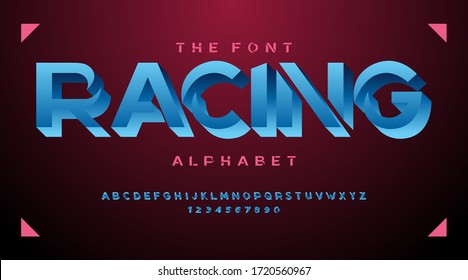 Modern fonts and alphabet, luxury expensive sport minimal classic urban futuristic typeface typo typography and number, uppercase lowercase. Vector illustration.