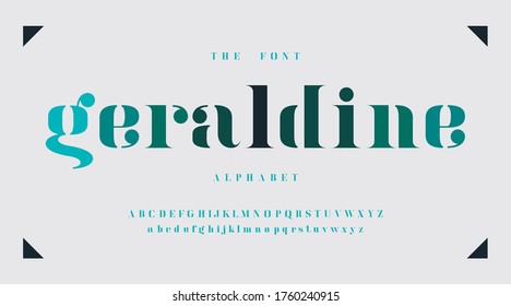 Modern fonts and alphabet, yellow luxury expensive sport minimal classic urban futuristic typeface typo typography and number, uppercase lowercase. Vector illustration.