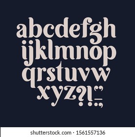 modern fonts style a to z - vector