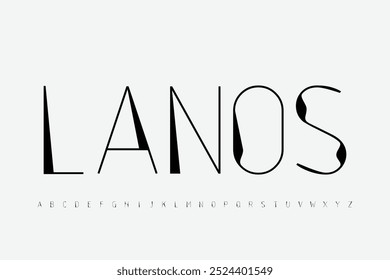 Modern fonts. Typography with dot regular and number. minimal style. vector illustration EPS10