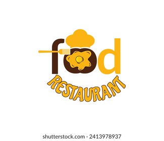 Modern Food company logo design template .Typographic Food logo design. Creative Food word stock logo design. Cooking typographic  design