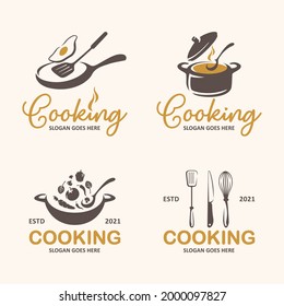 Modern Food and Cooking Logo Template Set