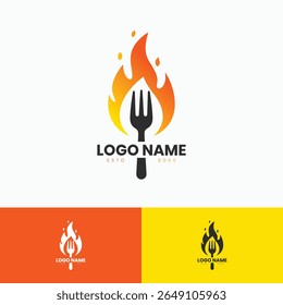 Design de logotipo de comida moderna para restaurante Modelo de ilustração de vetor de identidade de marca de comida moderna
