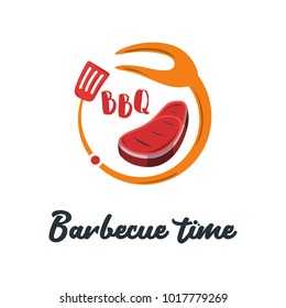 Modern Food Logo Design Template Vector Illustration. Suitable for Summer celebration, Restaurant Logo, Barbecue Party