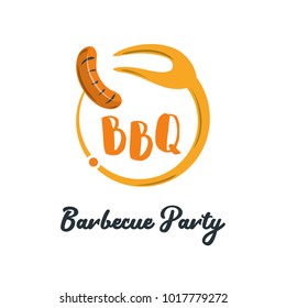 Modern Food Logo Design Template Vector Illustration. Suitable for Summer celebration, Restaurant Logo, Barbecue Party