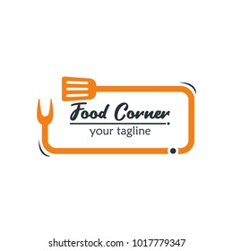 Modern Food Logo Design Template Vector Illustration. Suitable for Summer Celebration, Restaurant Logo, Party Invitation