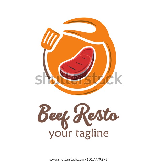 Modern Food Logo Design Template Vector Stock Vector Royalty Free