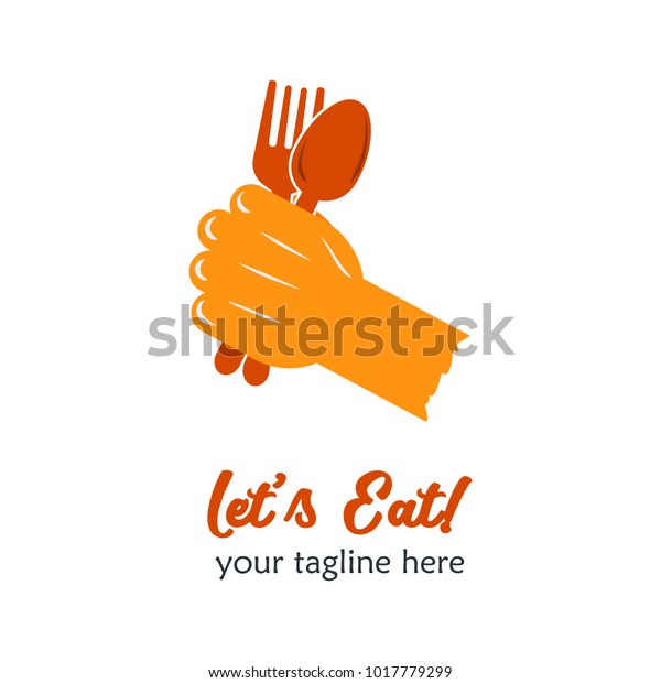 Modern Food Logo Design Template Vector Stock Vector Royalty Free