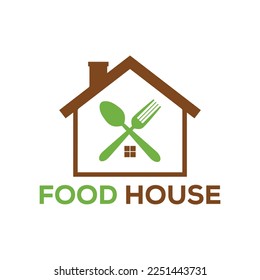 Modern food logo design vector