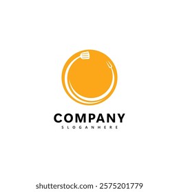 Modern Food Logo with Spoon, Fork, and Circular Design