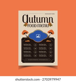 Vector de diseño de menú de comida moderna