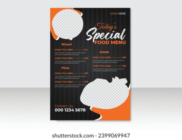Modernes Design der Speisekarte für Restaurant-, Food- und Getränkesymbol.