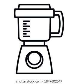 Modern food processor icon. Outline modern food processor vector icon for web design isolated on white background