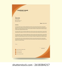 Modern Food Related Letter Head Design