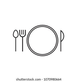 modern food set icon