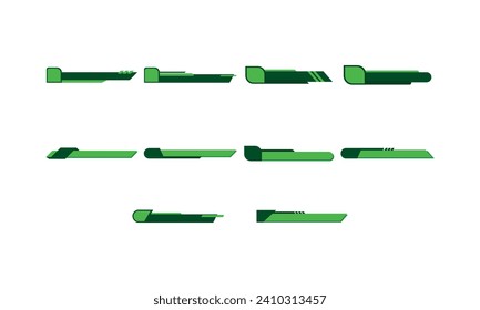 Modern Footer Banner Frame Set
