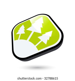 modern forest sign