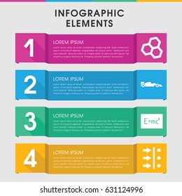 Modern formula infographic template. infographic design with formula icons includes sport car, atom move. can be used for presentation, diagram, annual report, web design.