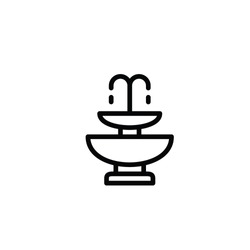 Modern Fountain Icon