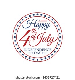 Modern Fourth Of July United States Independence Day Celebration Flag Background Header Banner Blue and Red Color For Personal and all Business Company with High end Look