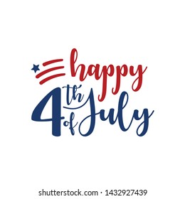 Modern Fourth Of July United States Independence Day Celebration Flag Background Header Banner Blue and Red Color For Personal and all Business Company with High end Look