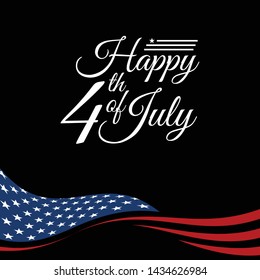 Modern Fourth Of July United States Independence Day Celebration Flag Background Header Banner Blue and Red Color For Personal and all Business Company with High end Look
