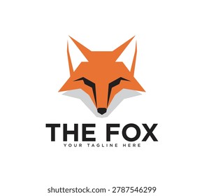 Modern fox head logo design template Modern fox head logo design template