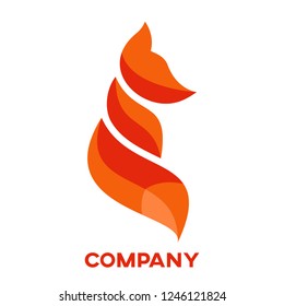 Modern fox logo
