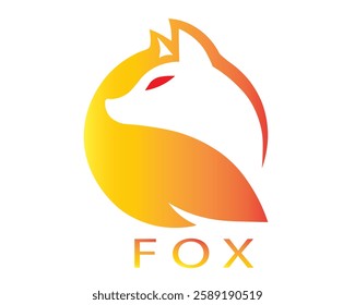 A modern  fox logo design, perfect for branding, business identity, and creative projects. Clean, sleek, and professional vector artwork
