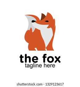 modern fox mascot and logo design inspiration, clip art vector