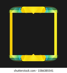 Modern frame design concept for game element
